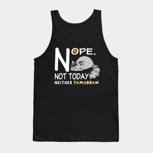 Funny Lazy Bored Cat Tank Top